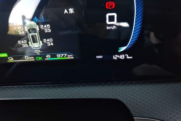Used BYD Song Pro New Energy 2025 Second-Generation DM-i 75KM Leading Edition Odometer Close Up