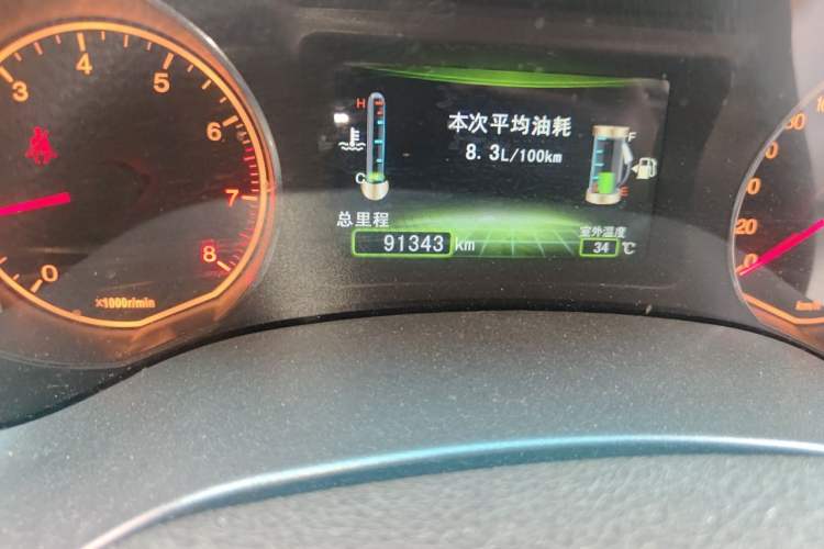 Used BYD Surui 2012 1.5L Manual Luxury Version Odometer Close Up