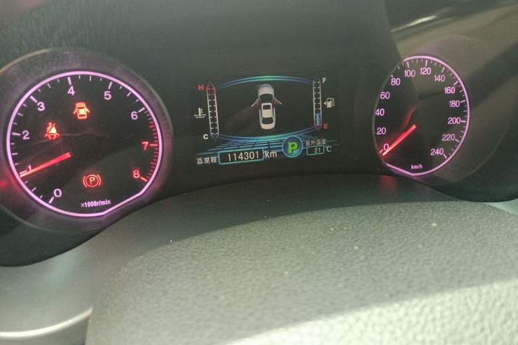 Used BYD Surui 2012 1.5TID Automatic Luxury Version Odometer Close Up