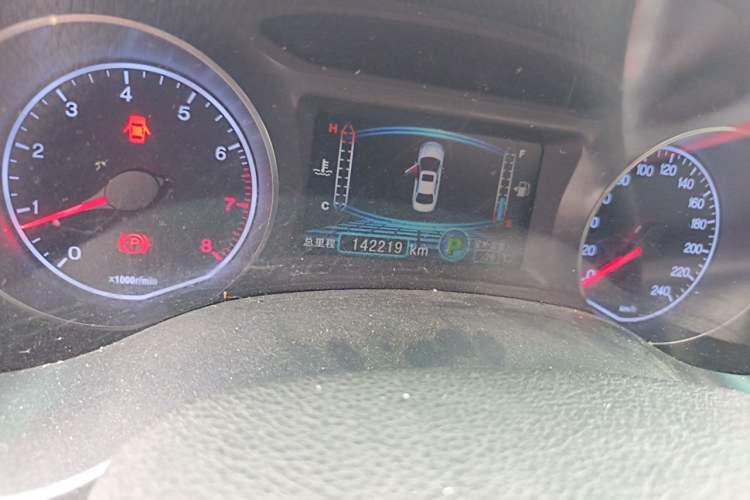 Used BYD Surui 2014 1.5TID Automatic Luxury Model Odometer Close Up