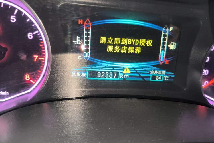 Used BYD Surui 2014 1.5L Manual Comfort Model Odometer Close Up