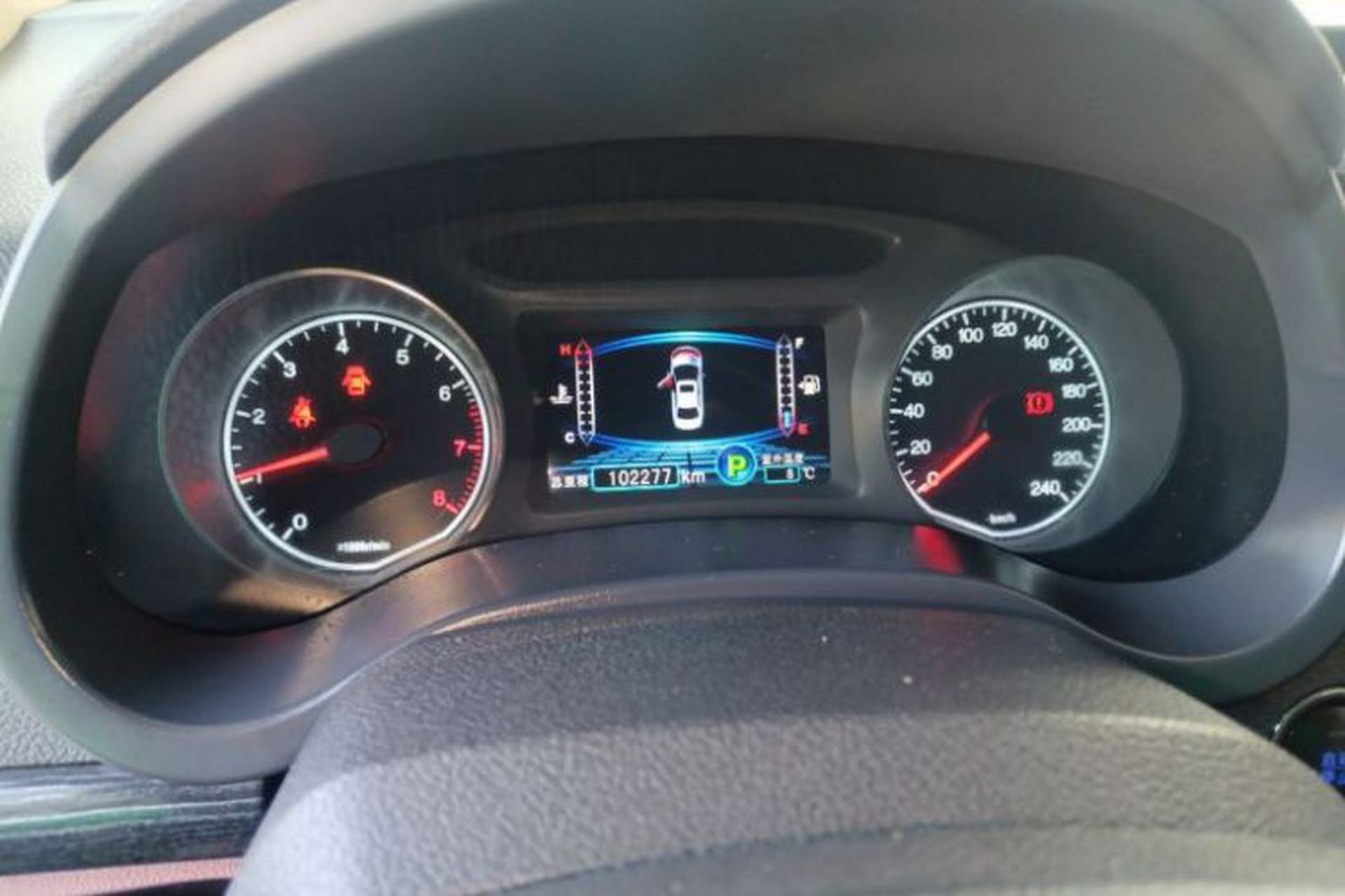 Used BYD Surui 2015 Revised Version 1.5L Automatic Luxury Edition Odometer Close Up