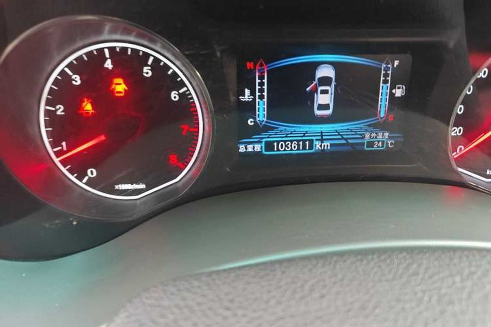 Used BYD Surui 2016 1.5L Manual Elite Edition Odometer Close Up