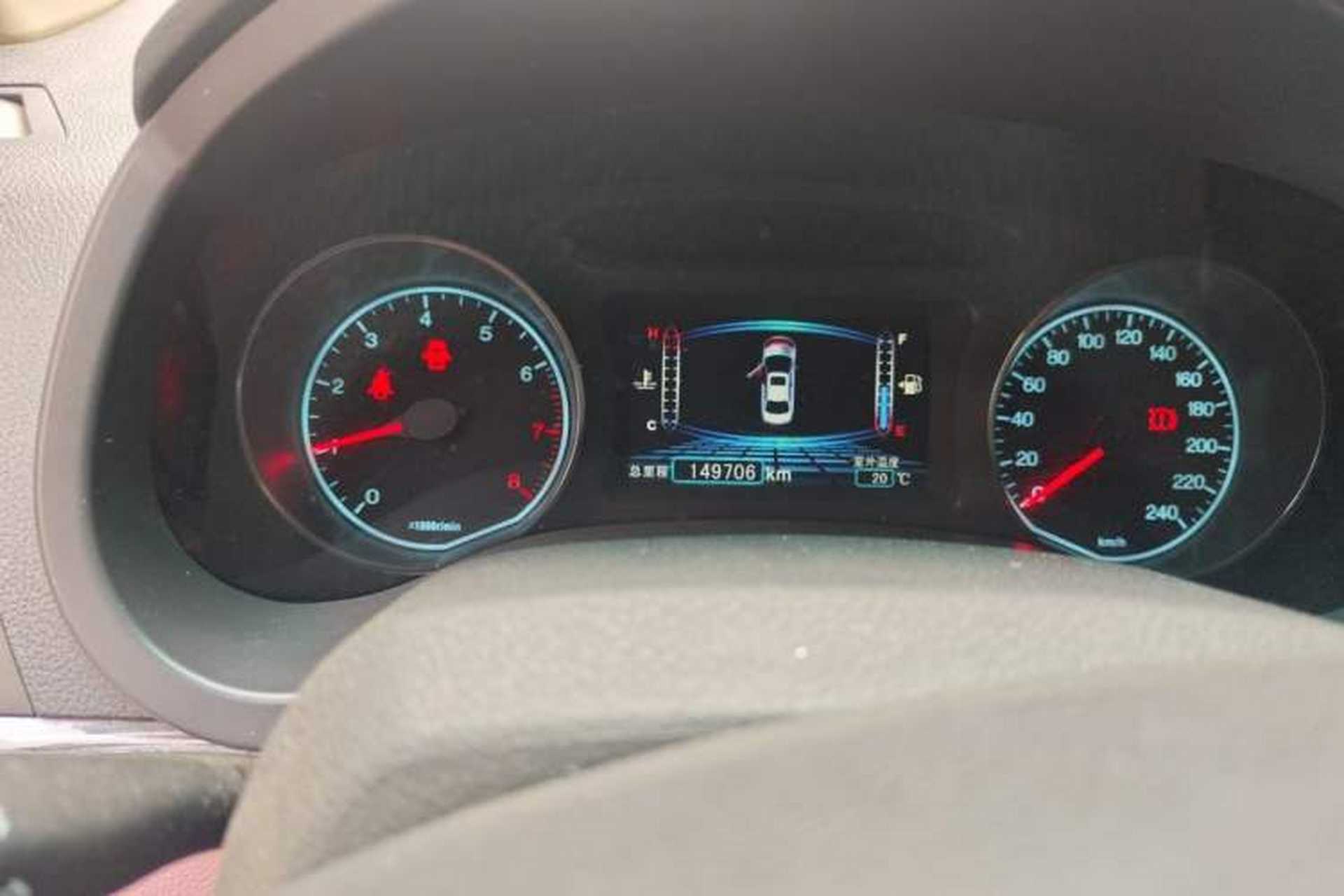 Used BYD Surui 2016 1.5L Manual Elite Edition Odometer Close Up