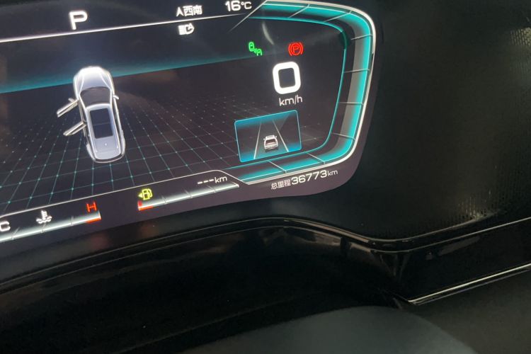 Used BYD Tang 2021 2.0T Automatic Flagship Edition Odometer Close Up
