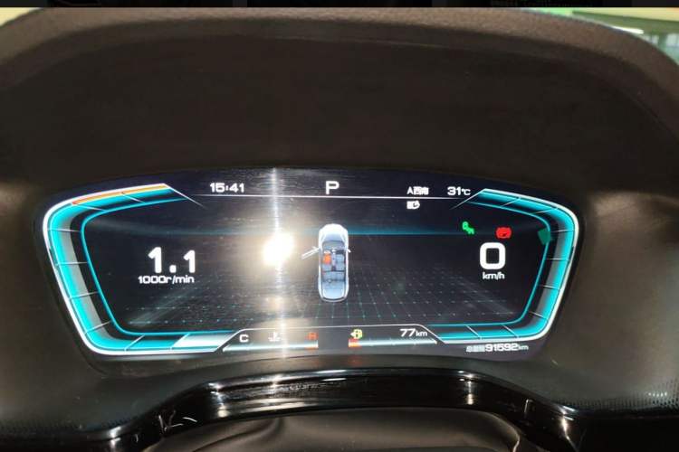 Used BYD Tang 2021 2.0T Automatic Flagship Edition Odometer Close Up