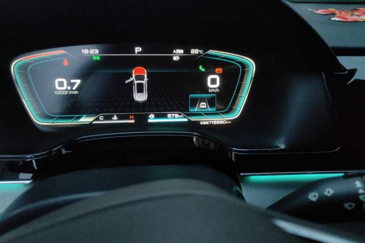 Used BYD Tang 2021 2.0T Automatic Flagship Edition Odometer Close Up