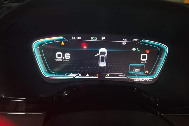 Used BYD Tang 2021 2.0T Automatic Flagship Edition Odometer Close Up