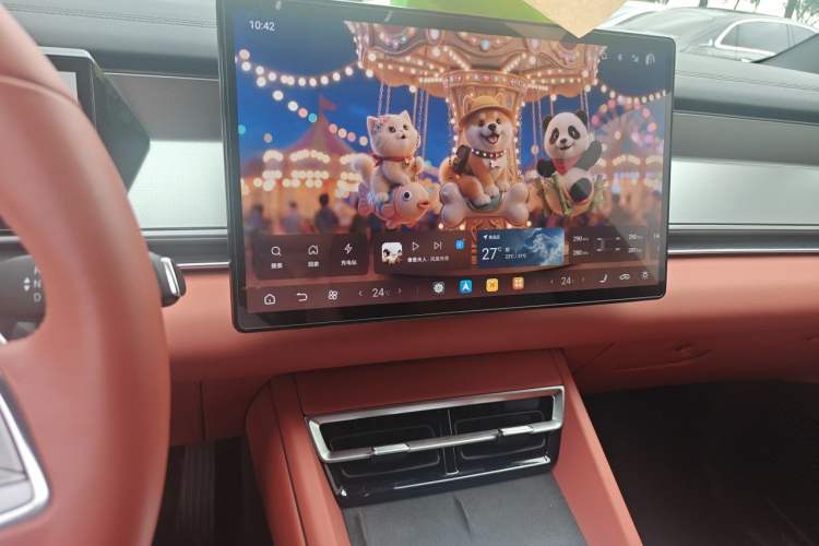 Used BYD Tang L 2025 DM 200KM Four-Wheel Drive LiDAR Flagship Model Audio And AC Panel