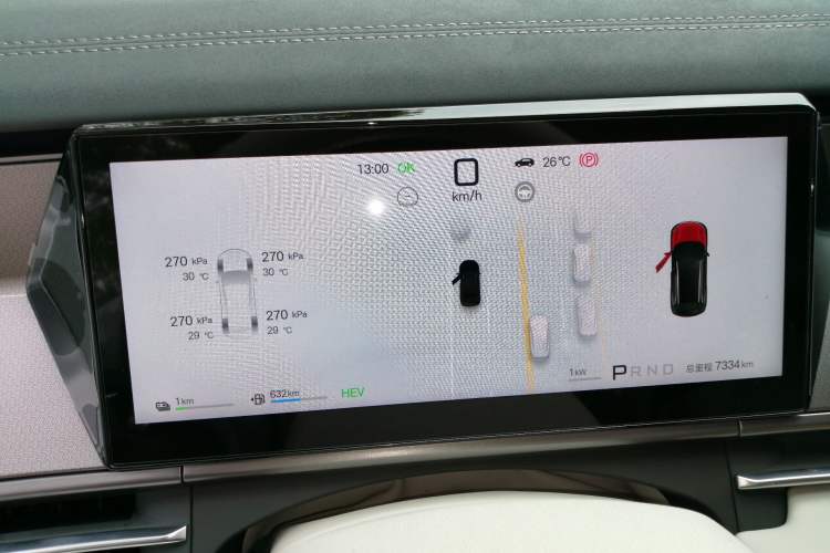 Used BYD Tang L 2025 DM 200KM Four-Wheel Drive LiDAR Flagship Model Instrument Cluster