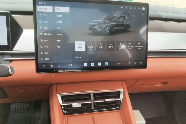 Used BYD Tang L 2025 DM 200KM Four-Wheel Drive LiDAR Flagship Model Audio And AC Panel