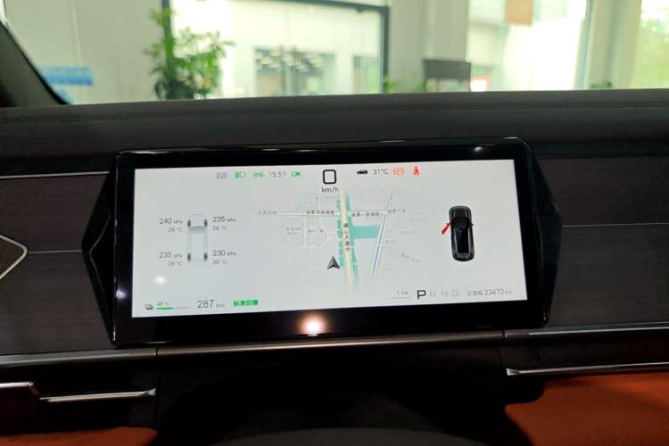 Used BYD Tang L 2025 EV 600KM All-Wheel-Drive LiDAR Flagship Model Instrument Cluster