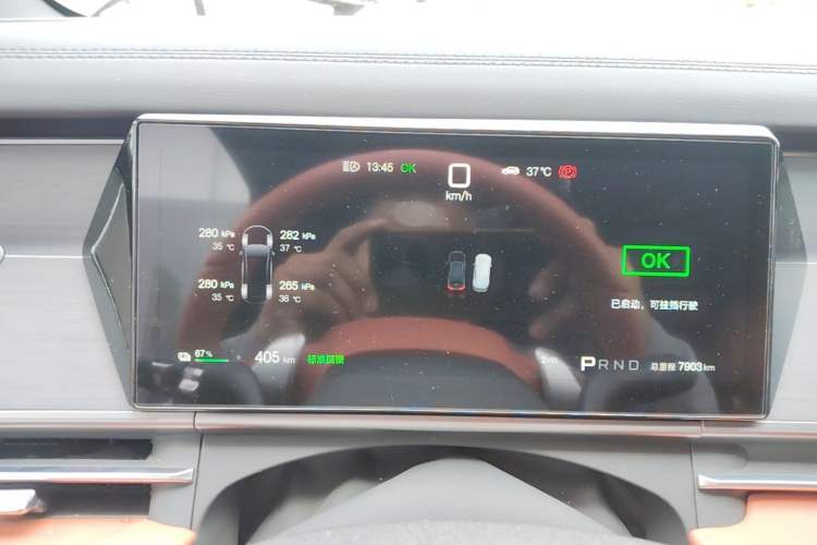 Used BYD Tang L 2025 EV 600KM All-Wheel-Drive LiDAR Flagship Model Instrument Cluster