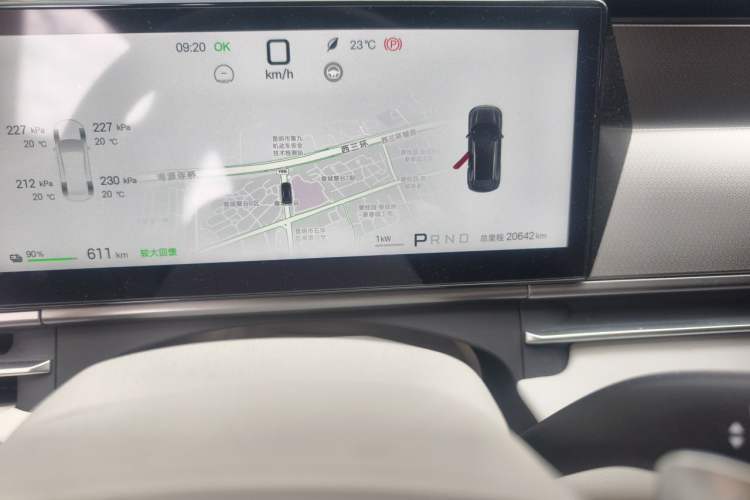 Used BYD Tang L 2025 EV with 670 km Range LiDAR and Premium Features Odometer Close Up