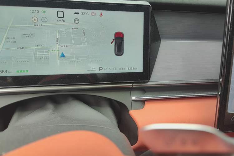 Used BYD Tang L 2025 EV 600KM All-Wheel-Drive LiDAR Flagship Model Odometer Close Up