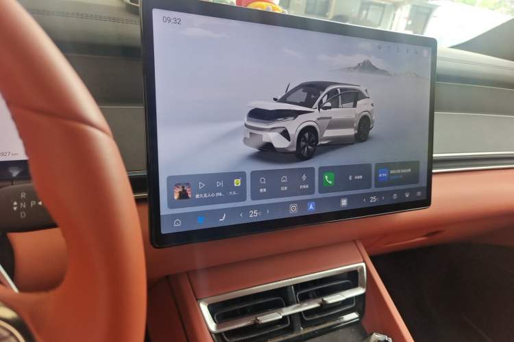 Used BYD Tang L 2025 EV 670KM LiDAR Flagship Version Audio And AC Panel