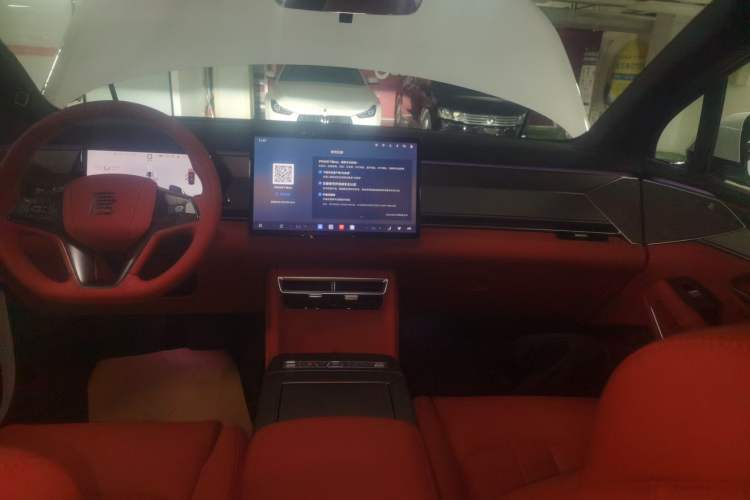 Used BYD Tang L 2025 DM 200KM Four-Wheel Drive LiDAR Flagship Model Audio And AC Panel