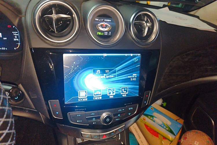 Used BYD Tang New Energy 2015 2.0T Four-Wheel-Drive Flagship Model Audio And AC Panel