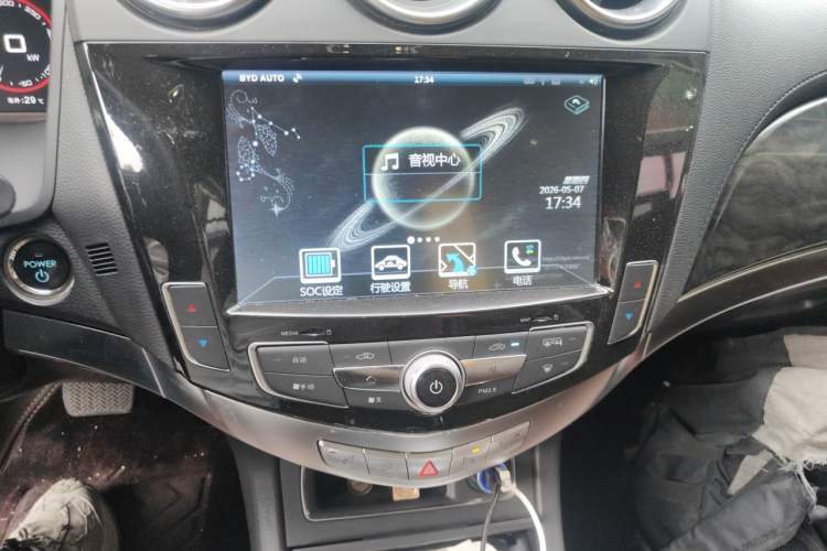 Used BYD Tang New Energy 2015 2.0T Four-Wheel-Drive Flagship Model Audio And AC Panel