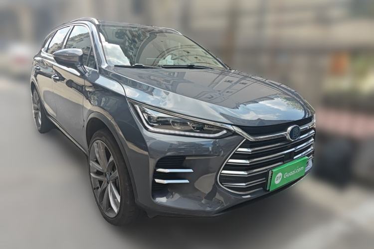 Used BYD Tang New Energy 2018 DM 2.0T All-Wheel Drive Smart Connectivity Luxury Model 7 Seats China V Emission Standard Front Right 45 Deg