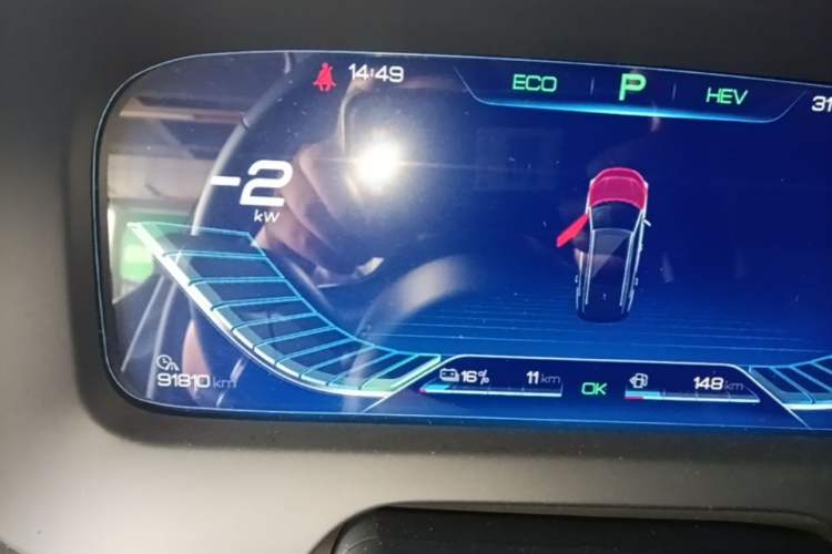 Used BYD Tang New Energy 2018 DM 2.0T All-Wheel Drive Smart Connect Elite 7-Seater China V Emission Standard Instrument Cluster