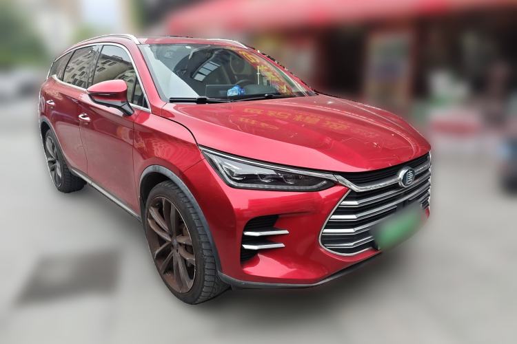 Used BYD Tang New Energy 2018 DM 2.0T All-Wheel Drive Smart Connectivity Luxury Model 7 Seats China V Emission Standard Front Right 45 Deg