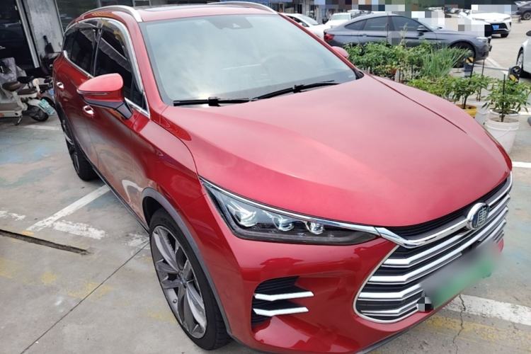 Used BYD Tang New Energy 2018 DM 2.0T All-Wheel Drive Smart Connectivity Luxury Model 7 Seats China V Emission Standard Front Right 45 Deg