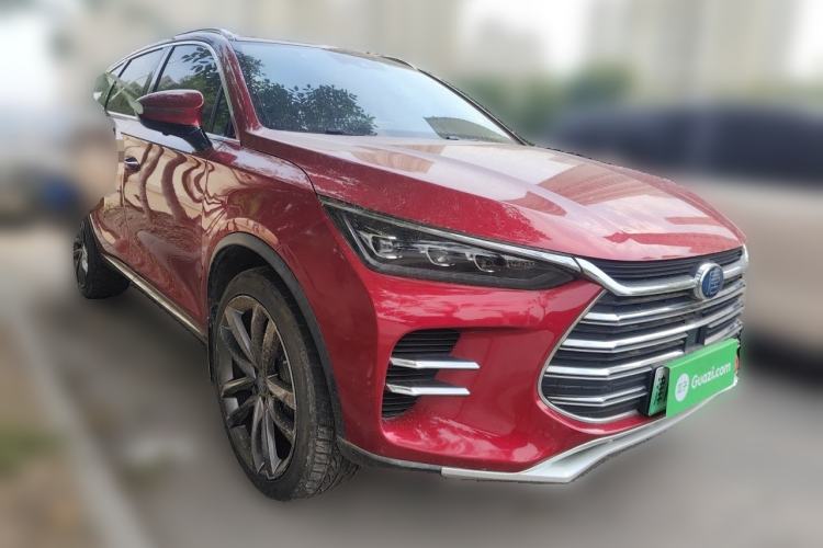 Used BYD Tang New Energy 2018 DM 2.0T All-Wheel Drive Smart Connect Advanced Model 7 Seats China V Emission Standard Front Right 45 Deg