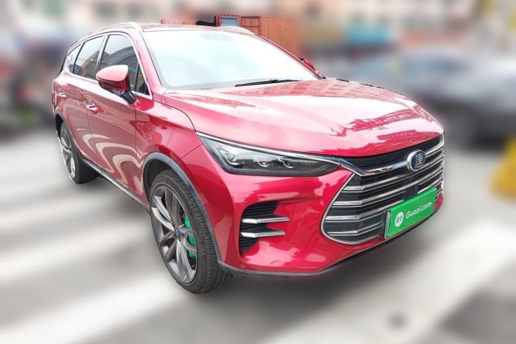 Used BYD Tang New Energy 2018 DM 2.0T All-Wheel Drive Smart Connect Advanced Model 7 Seats China V Emission Standard Front Right 45 Deg