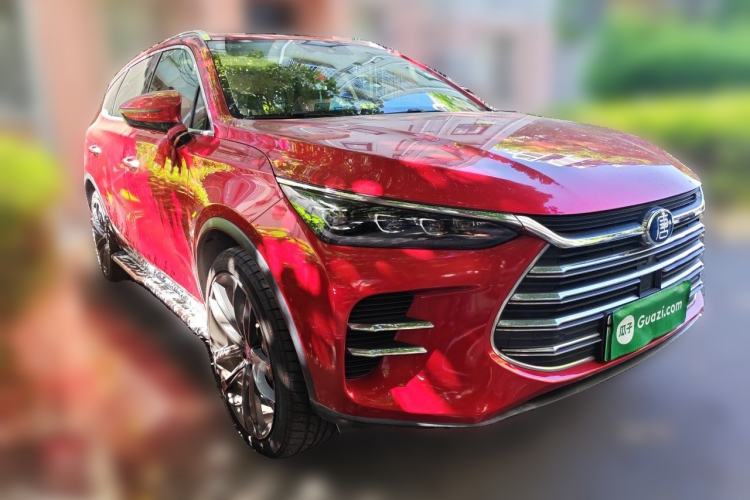 Used BYD Tang New Energy 2018 DM 2.0T All-Wheel Drive Smart Connectivity Luxury Model 7 Seats China V Emission Standard Front Right 45 Deg