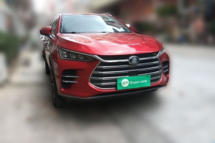 Used BYD Tang New Energy 2018 DM 2.0T All-Wheel Drive Smart Connectivity Luxury Model 7 Seats China V Emission Standard Front Right 45 Deg