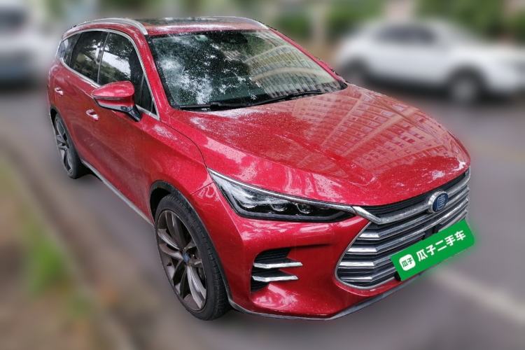 Used BYD Tang New Energy 2018 DM 2.0T All-Wheel Drive Smart Connectivity Luxury Model 7 Seats China V Emission Standard Front Right 45 Deg