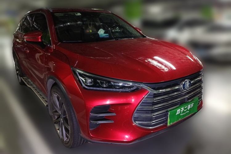 Used BYD Tang New Energy 2018 DM 2.0T All-Wheel Drive Smart Connect Elite 7-Seater China V Emission Standard Front Right 45 Deg