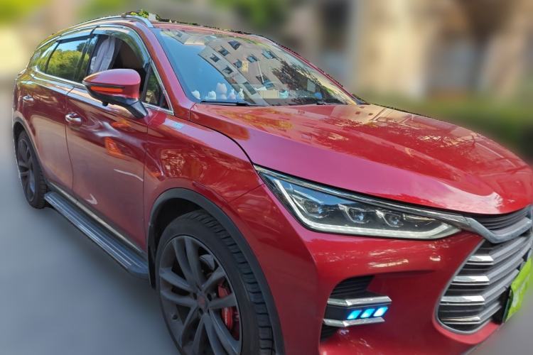 Used BYD Tang New Energy 2018 DM 2.0T All-Wheel Drive Smart Connect Elite 7-Seater China V Emission Standard Front Right 45 Deg