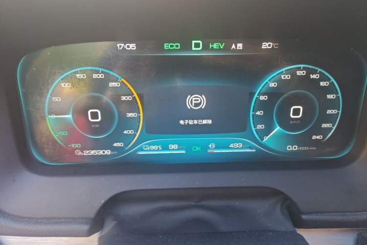 Used BYD Tang New Energy 2018 DM 2.0T All-Wheel Drive Smart Connect Elite 7-Seater China V Emission Standard Instrument Cluster