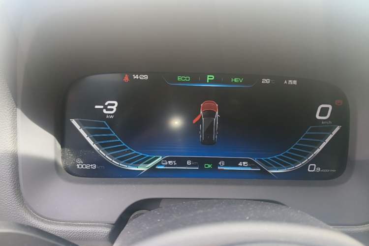 Used BYD Tang New Energy 2018 DM 2.0T All-Wheel Drive Smart Connectivity Luxury Model 7 Seats China V Emission Standard Instrument Cluster