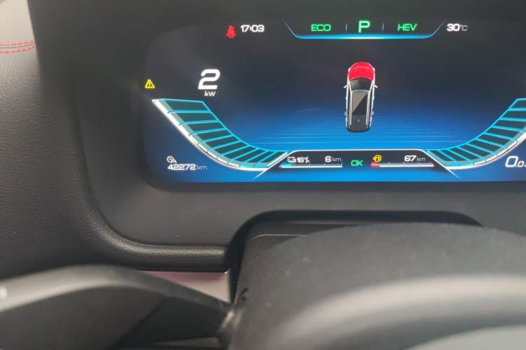 Used BYD Tang New Energy 2018 DM 2.0T All-Wheel Drive Smart Connectivity Luxury Model 7 Seats China V Emission Standard Odometer Close Up