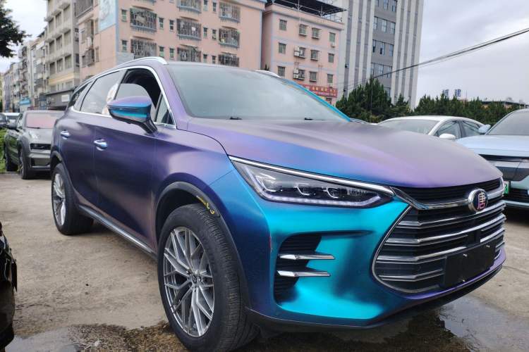 Used BYD Tang New Energy 2019 DM 2.0T All-Wheel Drive Smart Connectivity Enjoyment Model 7 Seats China VI Standard Front Right 45 Deg