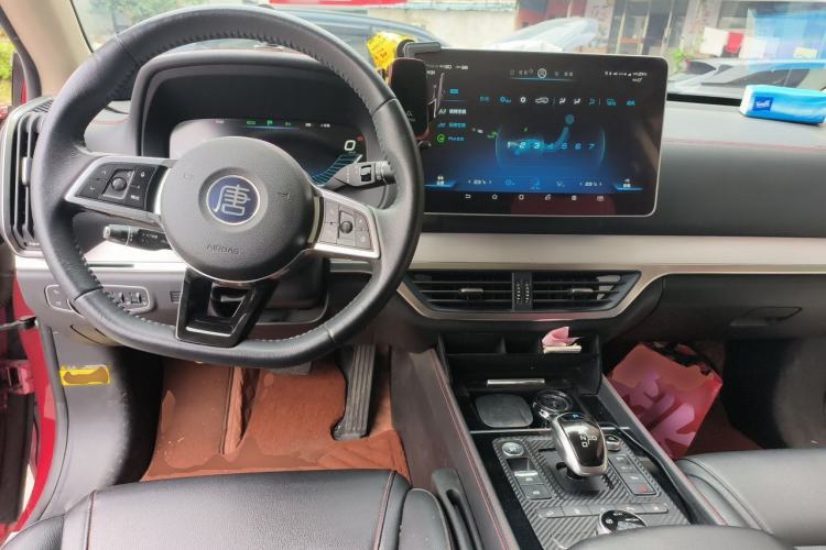 Used BYD Tang New Energy 2019 DM 2.0T All-Wheel Drive Smart Connectivity Enjoyment Model 7 Seats China VI Standard Center Console