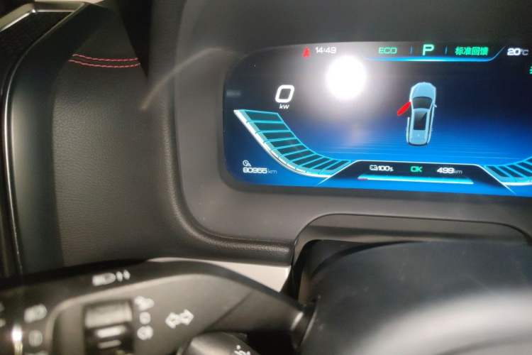 Used BYD Tang New Energy 2019 EV600D Four-Wheel Drive Smart Connectivity Leading Model Odometer Close Up