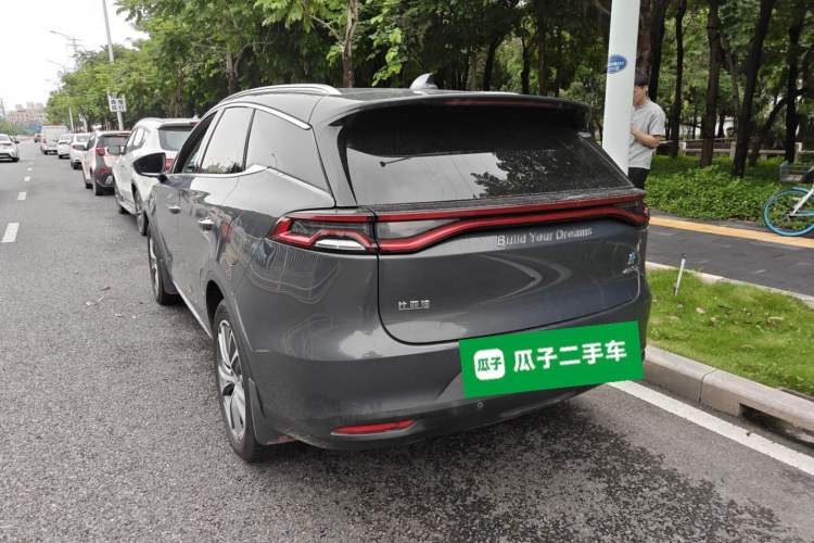 Used BYD Tang New Energy 2019 DM 2.0T All-Wheel Drive Smart Connectivity Enjoyment Model 7 Seats China VI Standard Rear Left 45 Deg