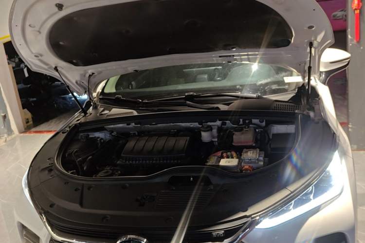 Used BYD Tang New Energy 2019 DM 2.0T All-Wheel Drive Smart Connectivity Enjoyment Model 7 Seats China VI Standard Engine Bay