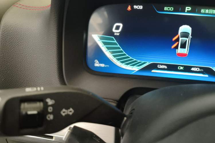 Used BYD Tang New Energy 2019 EV600D Four-Wheel Drive Smart Connect Genesis Edition Odometer Close Up