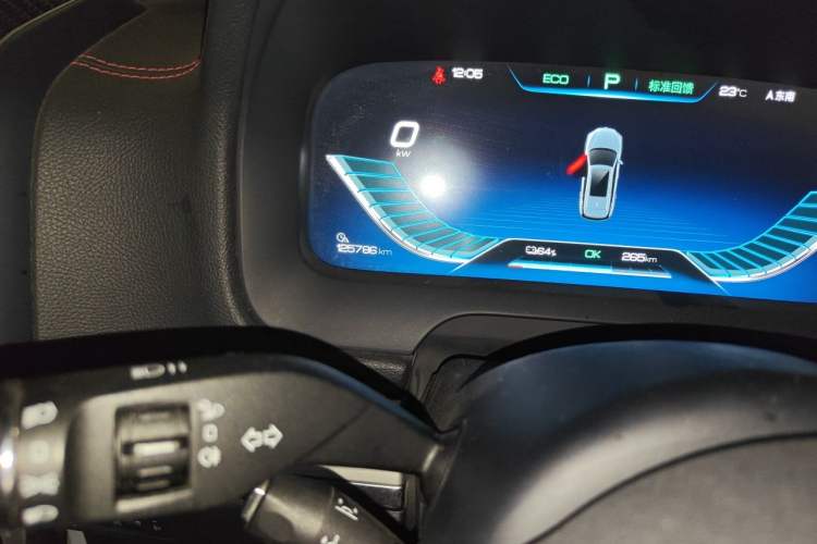 Used BYD Tang New Energy 2019 EV600D Four-Wheel Drive Smart Connect Genesis Edition Odometer Close Up