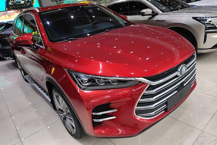 Used BYD Tang New Energy 2020 DM 2.0T Dual-Engine All-Wheel Drive Prestige 7-Seater China VI Standard Front Right 45 Deg