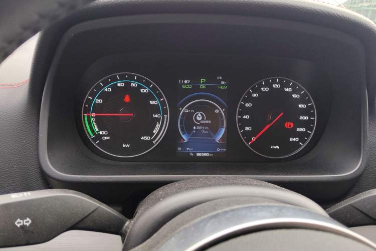 Used BYD Tang New Energy 2020 DM 2.0T Dual-Engine All-Wheel Drive Prestige 7-Seater China VI Standard Instrument Cluster