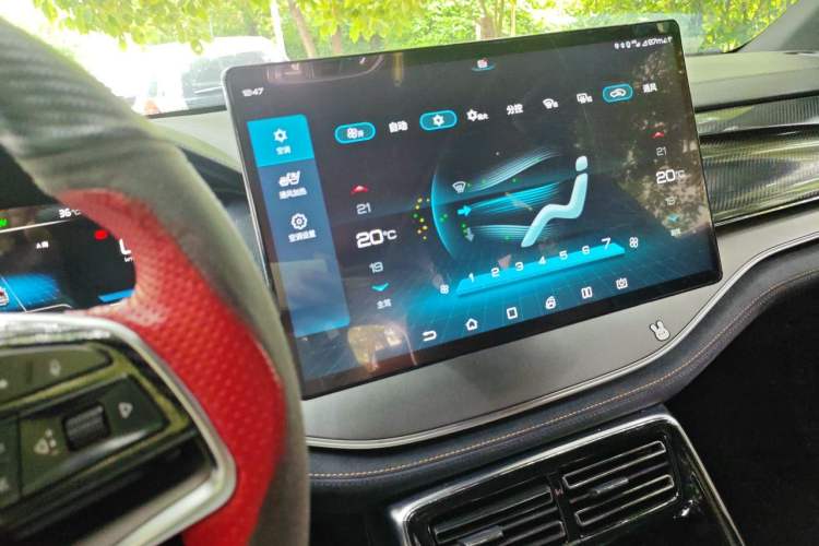 Used BYD Tang New Energy 2021 DM 2.0T Four-Wheel Drive Performance Edition Prestige Model Audio And AC Panel