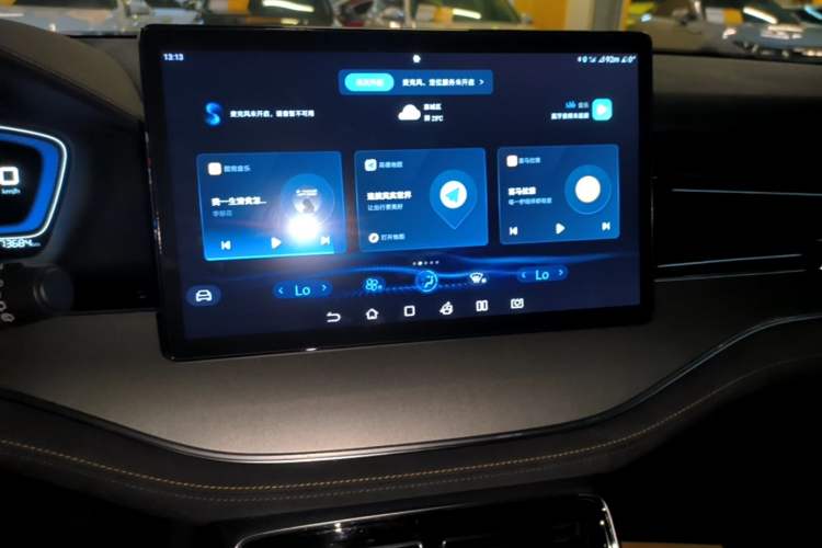 Used BYD Tang New Energy 2021 DM-i 112KM Prestige Model Audio And AC Panel