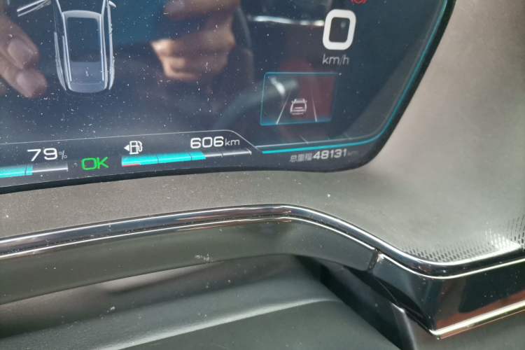 Used BYD Tang New Energy 2021 DM-i 112KM Prestige Model Odometer Close Up