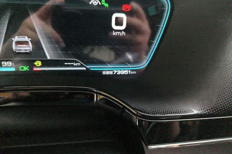 Used BYD Tang New Energy 2021 DM-i 112KM Prestige Model Odometer Close Up